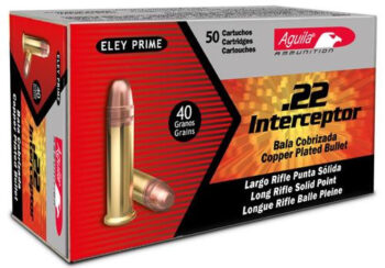 Aguila Interceptor 22 LR 40gr, Soft Point, 50rd Box