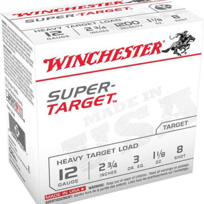 Winchester Super Target 12 Ga, 2.75", 1-1/8oz, 8 Shot, 25rd Box