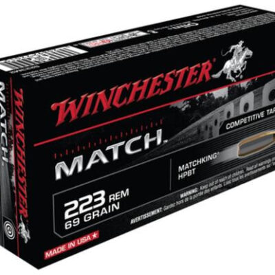 Winchester Match .223 Rem 69gr, Hollow Point Boattail 20rd Box