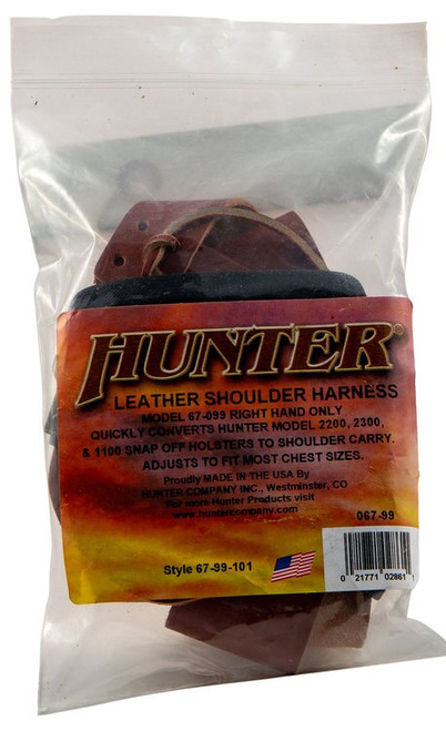 Hunter Shoulder Harness, Leather Brown