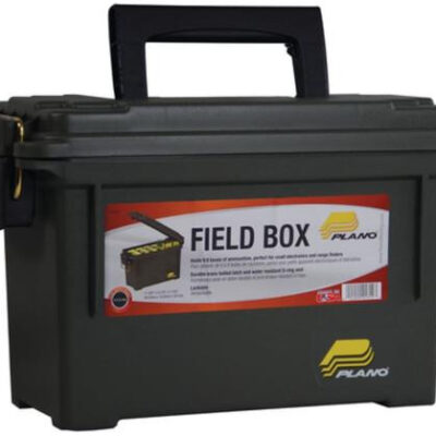 Plano Field Box Brass 11.625x5.125x7.125" Olive Drab Green