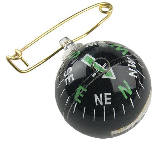 Allen Liquid Filled Pin On Compass Black