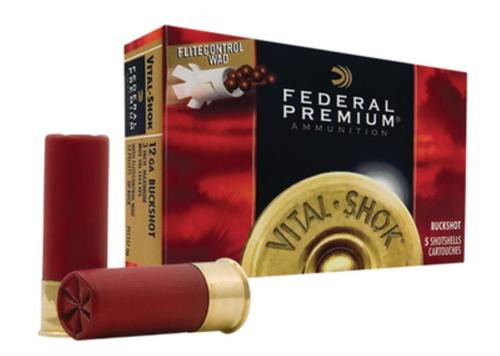Federal Premium, FLITECONTROL WAD, 12 Ga 3", 00 Buck, Buckshot, 12 Pellets, 5rd Box