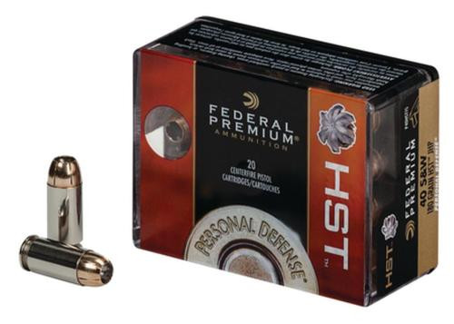 Federal HST Personal Defense .40 S&W 180gr, Jacketed Hollow Point 20rd Box