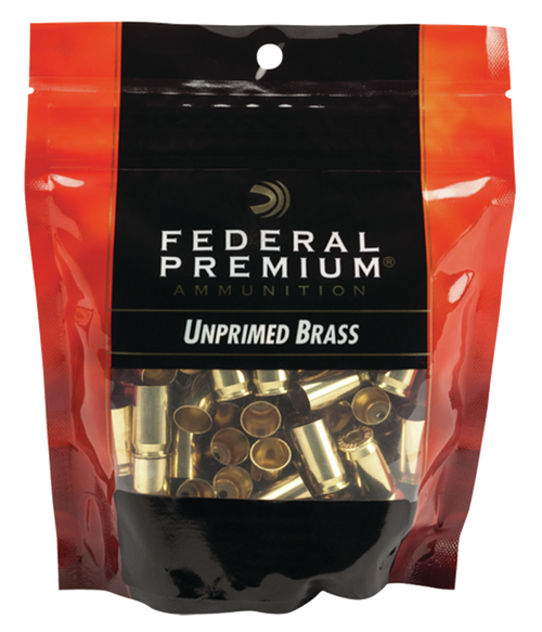 Federal Gold Medal Bagged Brass Unprimed 40 SW, 100/Bag