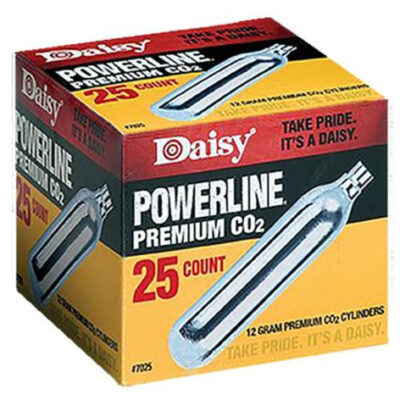 Daisy 7015 Powerline CO2 Cylinders, 12 Grams, 15 Per Box