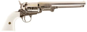 Traditions 1851 Navy Engraved Nickle Revolver (Inline) 44 Black Powder