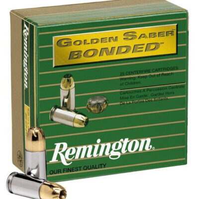 Remington Ammo Golden Saber Bonded 40SW 165gr, Brass Jacket Hollow Point, 20rd Box
