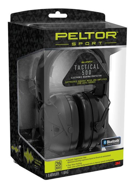 Peltor 3M Sport Tactical 500 Electronic 26db, Black