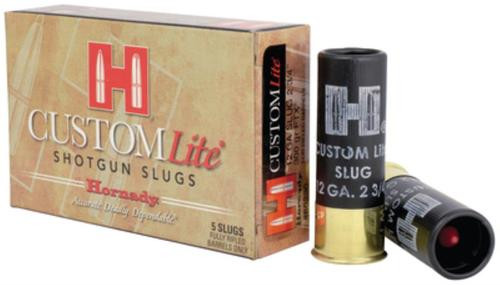 Hornady Custom Lite 12 Ga, 2.75", 300gr, Sabot Slug, 5rd Box
