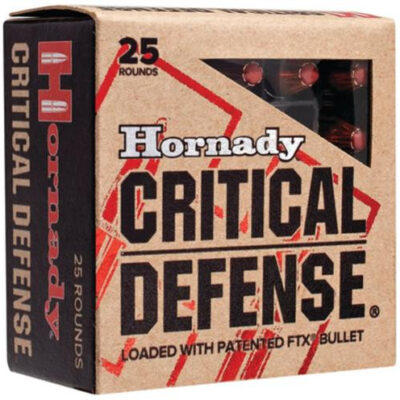 Hornady Critical Defense 9mm 115gr, Flex Tip eXpanding, 25rd Box