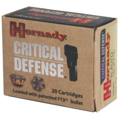 Hornady Critical Defense 45 ACP, 185gr, 20rd Box