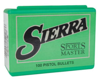 Sierra Sports Master Handgun JSP 38 Caliber .357 125gr, 100Bx, NOT AMMO THESE ARE RELOADING BULLETS