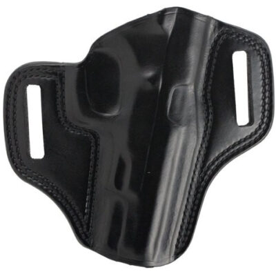 Galco Combat Master Belt Holster, Fits CZ 75B 9mm, Right Hand, Black Leather
