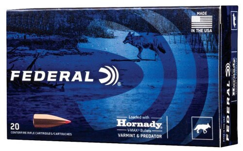 Federal Varmint & Predator 223 Rem/5.56mm 53gr, Hornady V-Max (VMX), 20rd Box