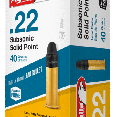 Aguila 22LR Subsonic 40gr SP, 50rd Box