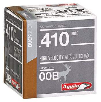Aguila Hunting 410 Ga, 2.5", Buckshot, 1/2oz, 00 Buck, 25rd/Box