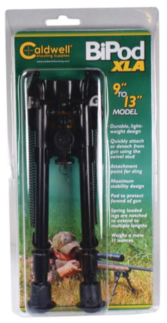 Caldwell XLA Fixed Bipod, Black, 9"-13"