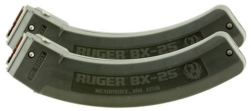 Ruger 10/22 Magazine Value Pack BX-25, 2 Mags 25rd Each, Also SR-22/Charger/American and 77/22