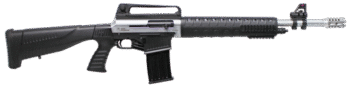 Iver Johnson Stryker 12 Ga, 20" Barrel, 3" Chamber, Nickel, Removable Fixed Stock, 5rd