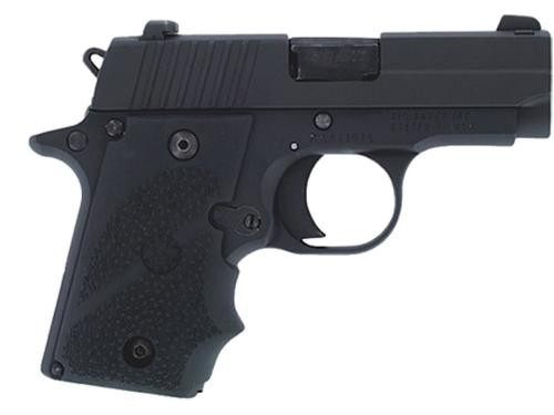 Hogue Sig Sauer P238 Rubber Grip, Finger Grooves Black