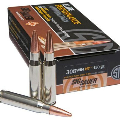 Sig Ammo, 308 Win, 150Gr, Elite Hunting HT, 20rd Box