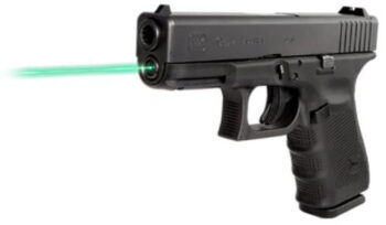 LaserMax Guide Rod Green Laser For Glock 19/23/32/38 (Gen 1-3) Black Fin