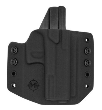 Crucial Concealment, Covert IWB, Inside Waistband Holster, Ambidextrous, Kydex, Black, Fits S&W Shield 9/40