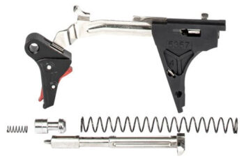 Zev Technologies Pro Trigger Ultimate Glock 17/19/26/34 Gen4 9mm, B-R Flat Target, Black/Red