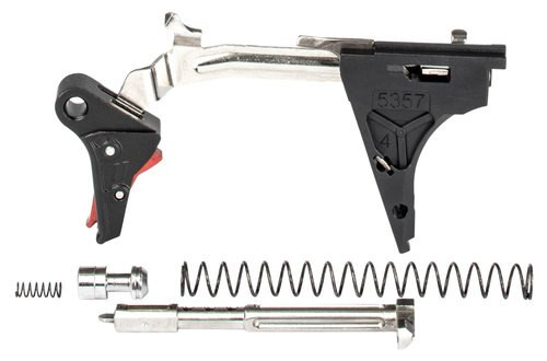 Zev Technologies Pro Trigger Ultimate Glock 17/19/26/34 Gen4 9mm, B-R Flat Target, Black/Red