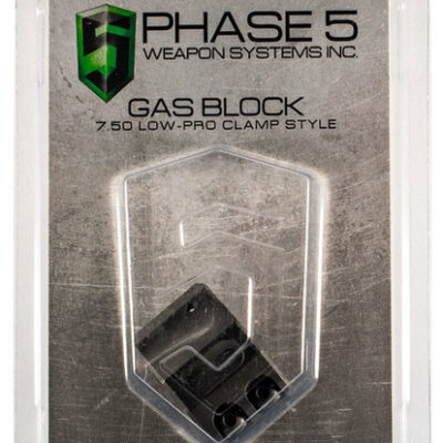 Phase 5 Weapon Systems Lo Pro Gas Block Lo Pro Gas Block Clamp Style 0.750" Barrel Black