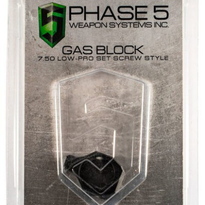Phase 5 Lo Pro Gas Block Screw Style 0.750" Barrel Black