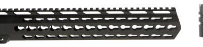 Aim Sports AR Rifle Keymod Handguard 6061-T6 Aluminum Black Hard Coat, High, 13.5"