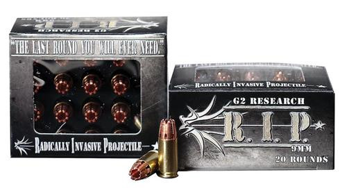 G2 Research RIP 9mm, 92gr, Hollow Point, 20rd Box