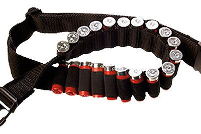Bulldog Adjustable 24 Shell Ammo Belt Nylon Black