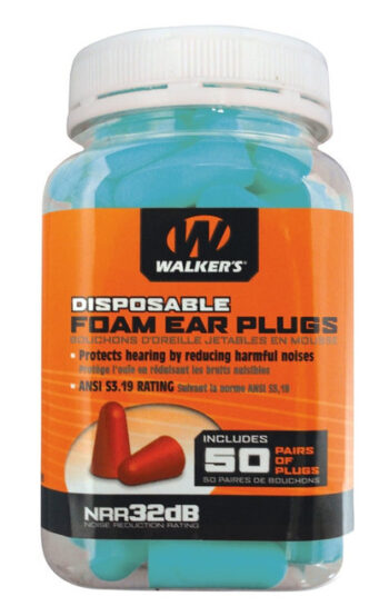 Walkers Foam Ear Plugs 32 dB Teal 50 Pair