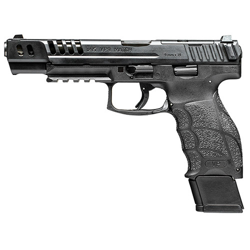 HK VP9-B Match OR 9mm, 5.51" Barrel, 3-Dot Sights, Black, 4x 20rd Mag