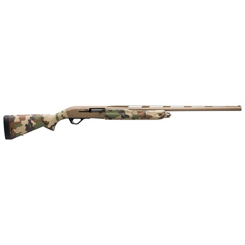 Winchester SX4 Hybrid Hunter 12 Ga, 26" Barrel, 3", Flat Dark Earth Cerakote Rec/Barrel Woodland Camo Stock, 4rd