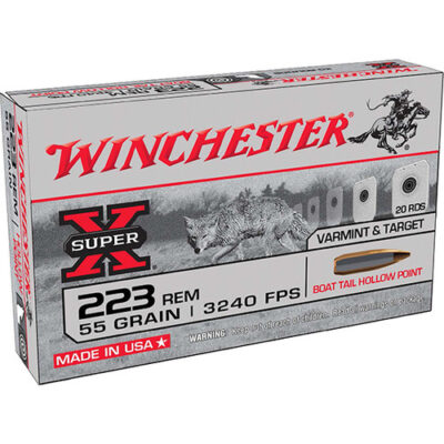 Winchester Super-X 223 Remington 55gr, BTHP, 20rd Box