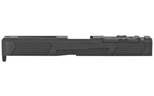 Grey Ghost Stripped Slide Glock 17 Gen3, Dual Optic Cutout Fits Leupold DeltaPoint Pro or Trijicon RMR, Shim Plate (Screws Incl.), G10 Cover Plate And Proper Screws