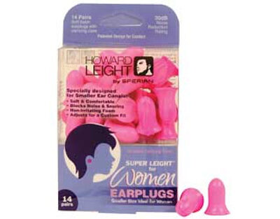 Howard Leight Woman's Shooting Safety Super Leight, Pre-Shaped In The Ear, Pink Polyurethane Foam, 30 dB NRR, Youth/Women (14 Pairs)