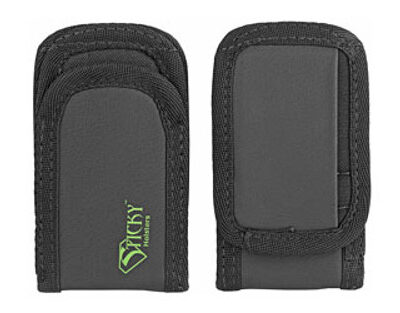Sticky Holsters Super Mag Pouch, Fits Flashlights, Any Pistol Magazine, Built in Pocket for License, Black, 2 Pack