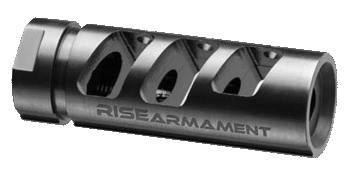 Rise Armament RA-701 223 Rem/5.56 NATO Compensator 1/2"-28 tpi Black Nitride 416 Stainless Steel