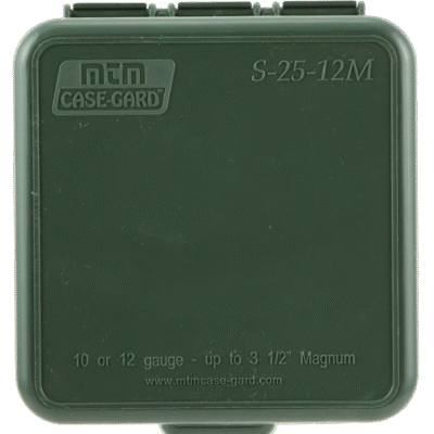 MTM Case-Gard, Dual Ga Shotshell Case Multi-Gauge Shotgun, Forest Green Polypropylene 25rd
