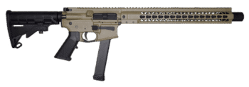 Brigade Firearms BM-9 9mm, 16" Barrel, Flat Dark Earth Cerakote, Adjustable Stock, 33rd