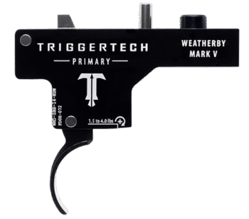 TriggerTech Primary Weatherby Mark V Black PVD Single-Stage Curved 1.50-4 lbs