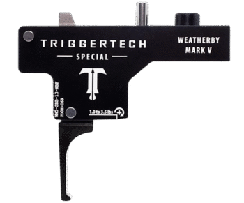 TriggerTech Special Weatherby Mark V Black PVD Single-Stage Flat 1-3.50 lbs