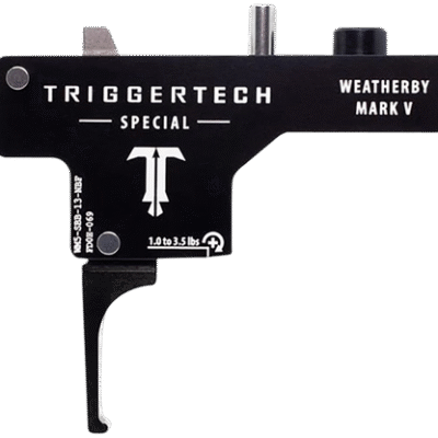 TriggerTech Special Weatherby Mark V Black PVD Single-Stage Flat 1-3.50 lbs