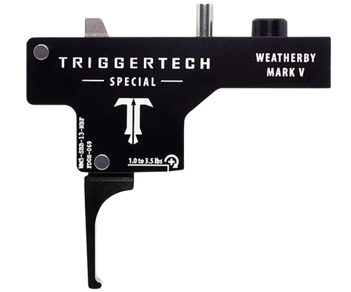 TriggerTech Special Weatherby Mark V Black PVD Single-Stage Flat 1-3.50 lbs