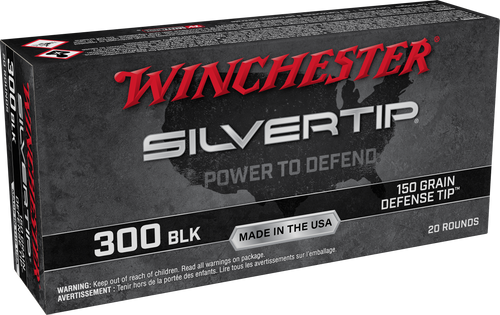 Winchester Silvertip 300 Blackout, 150gr, Defense Tip, 20rd Box